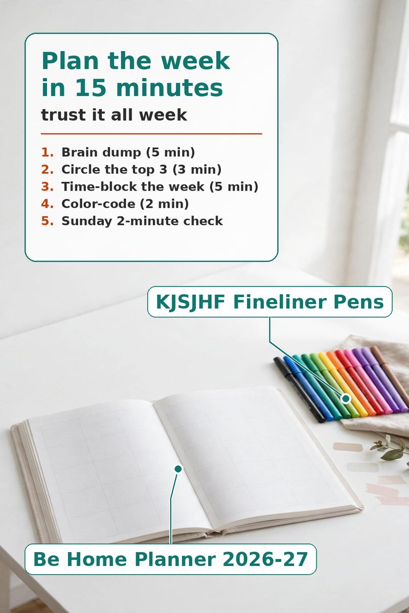 The Weekly Planner Setup That Survives Real Life