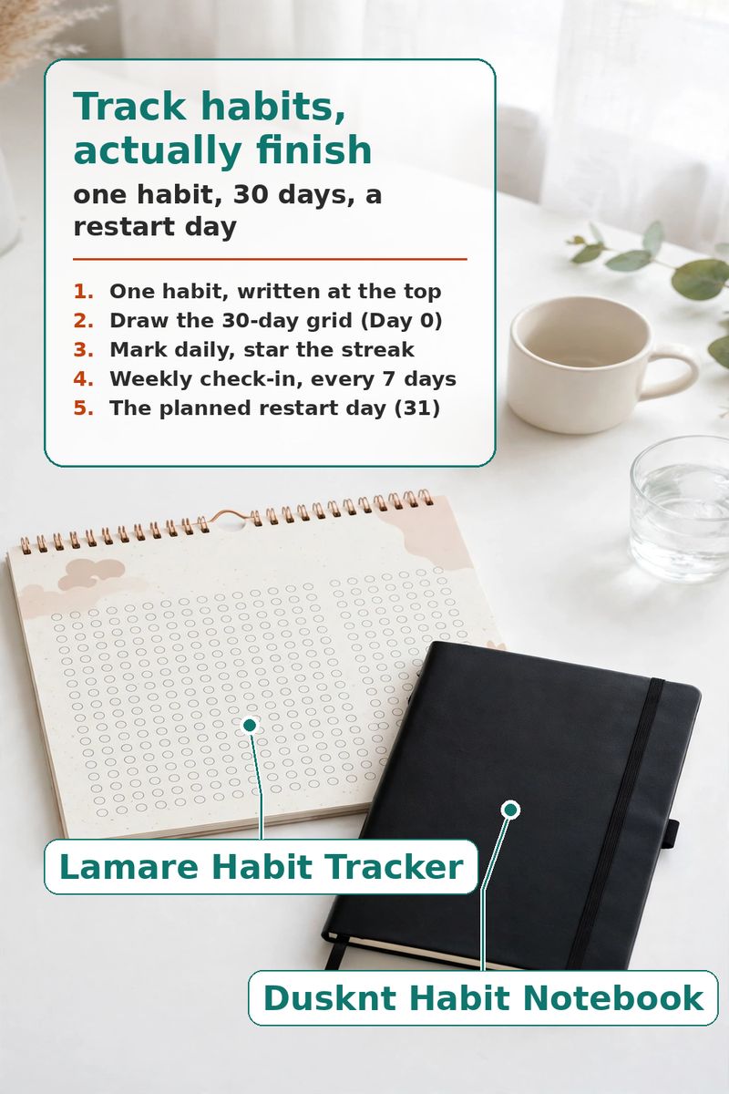 Habit Trackers Fail. This 30-Day Layout Doesn't (Here's Why)