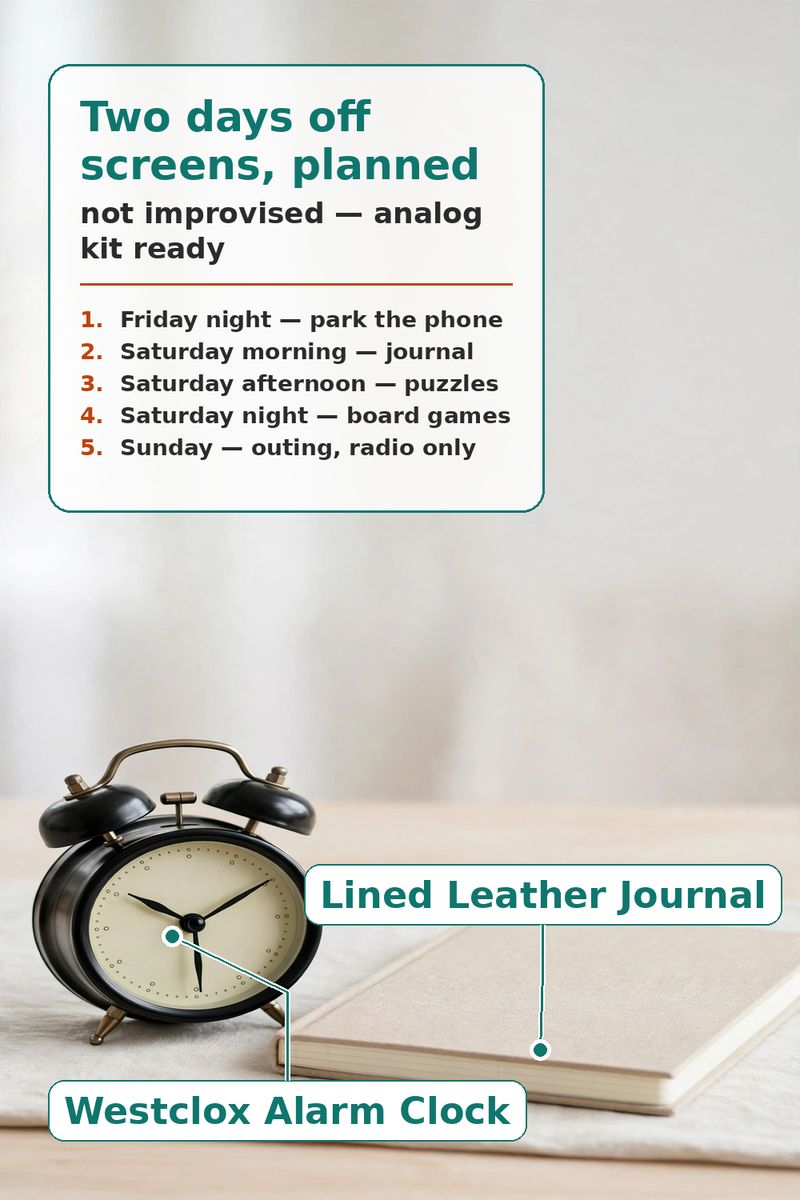 Weekend Digital Detox: The Plan and the Analog Kit