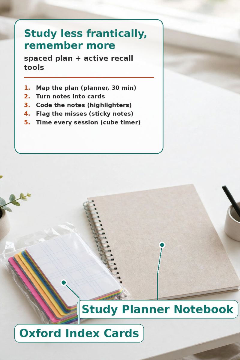 Study System That Beats Cramming: Plan, Active Recall, Review