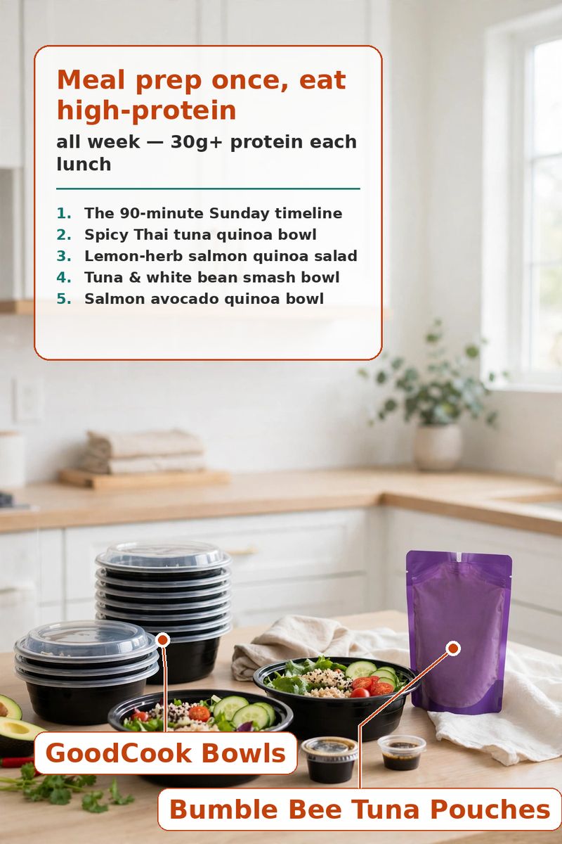Sunday Meal Prep: 5 High-Protein Lunches Ready for the Week