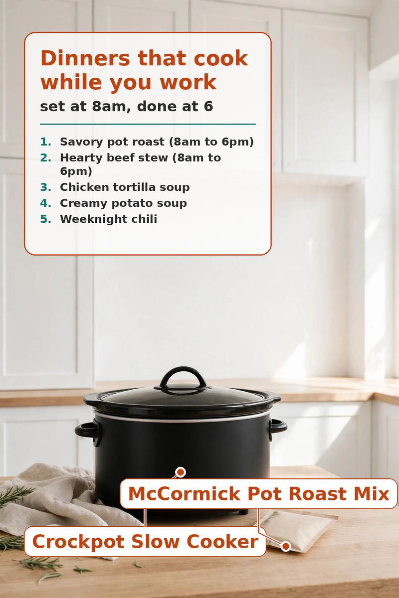 Set It at 8am, Dinner Is Done at 6