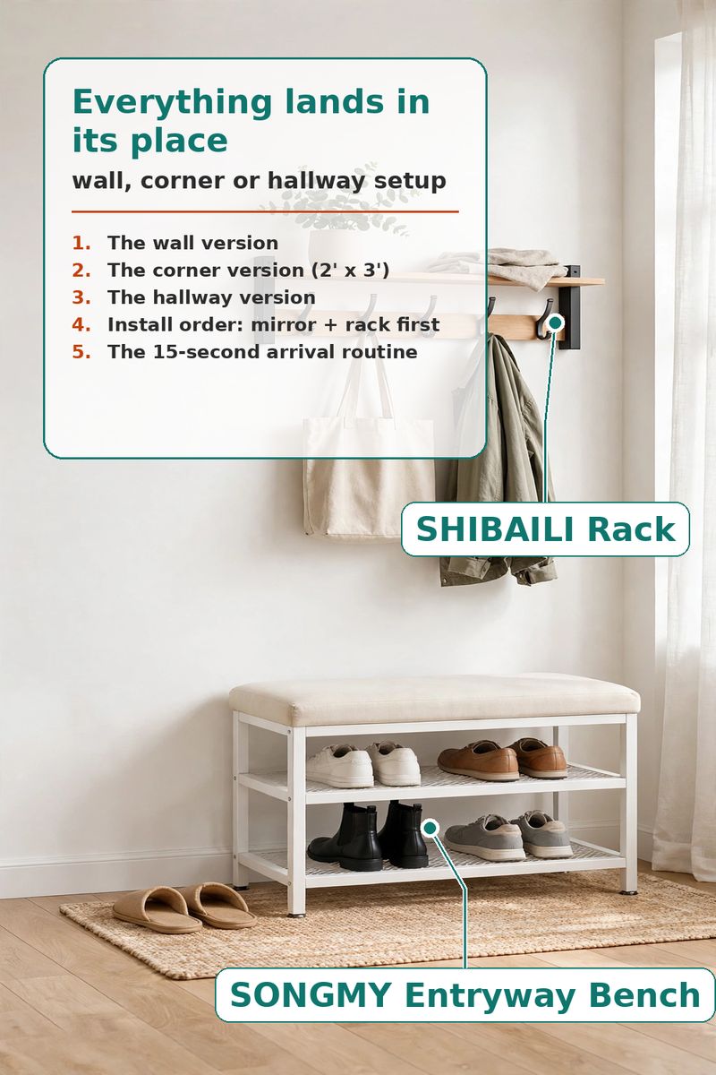 The Entryway Drop Zone: Keys, Bags, Mail - Nothing on the Floor