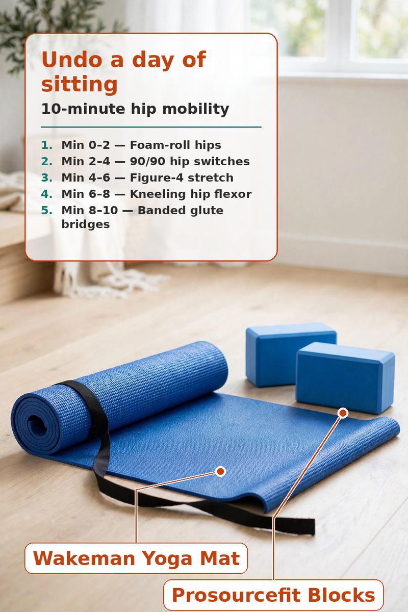 Desk Hips? A 10-Minute Mobility Routine That Opens Them Up