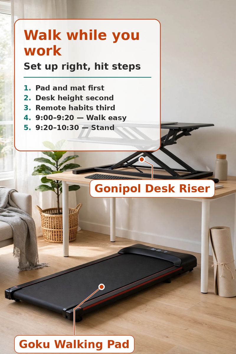 10,000 Steps Without Leaving Your Desk: The Walking Pad Setup