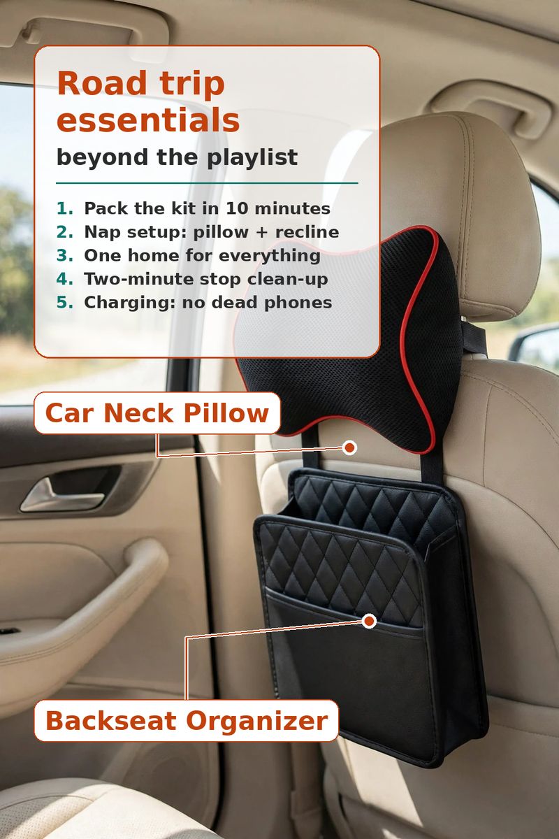The Road Trip Kit: Comfort, Snacks, Car Chaos Solved