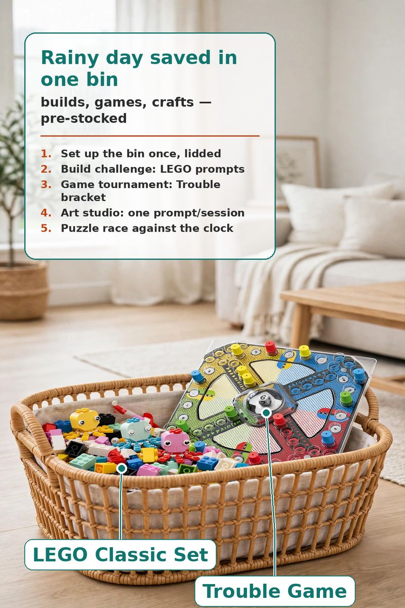 The Rainy Day Bin: Pull It Out, Bad Weather Becomes the Plan